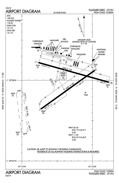 FLAGLER EXEC - Airport Diagram