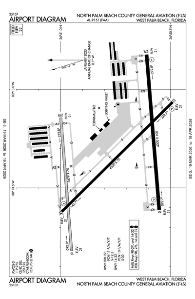 NORTH PALM BEACH COUNTY GENERAL AVIATION - Airport Diagram