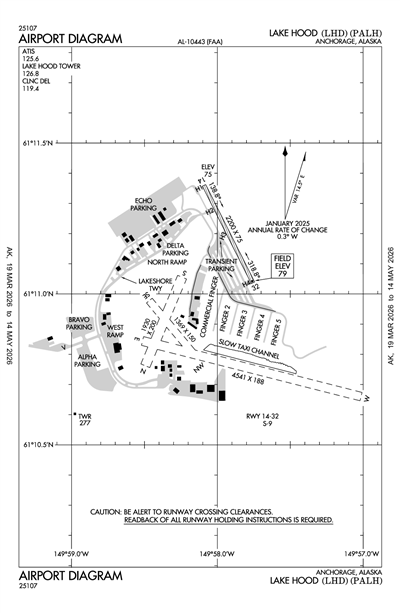 LAKE HOOD - Airport Diagram