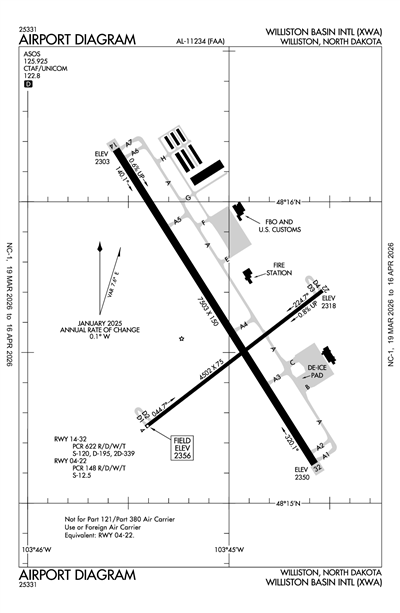 WILLISTON BASIN INTL - Airport Diagram