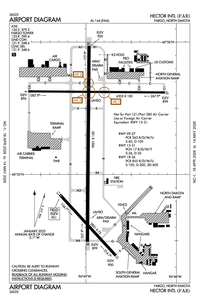 HECTOR INTL - Airport Diagram