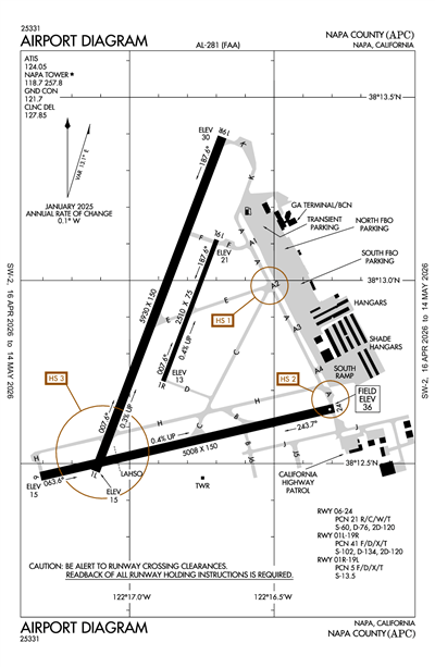 NAPA COUNTY - Airport Diagram