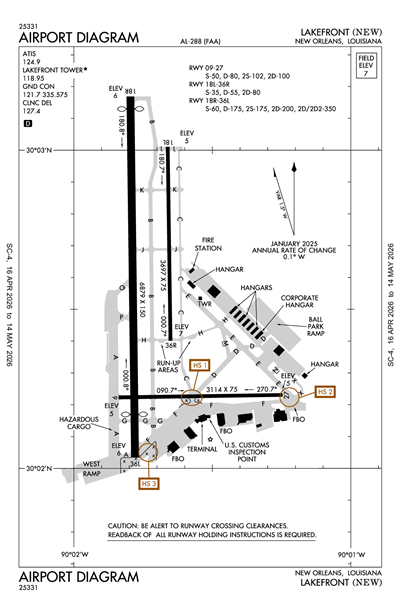 LAKEFRONT - Airport Diagram