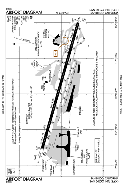 SAN DIEGO INTL - Airport Diagram