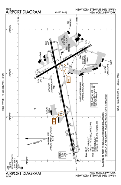 NEW YORK STEWART INTL - Airport Diagram