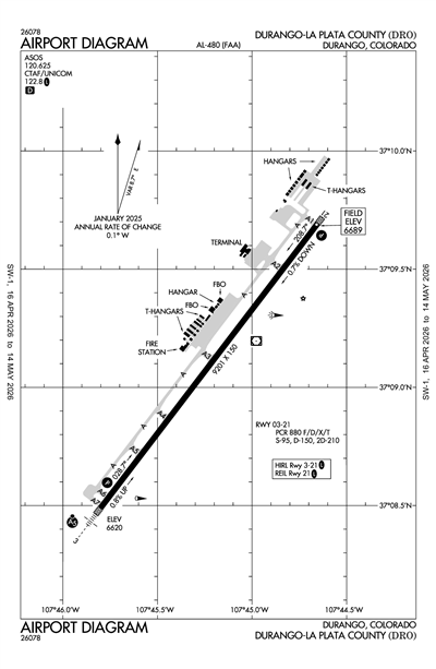 DURANGO-LA PLATA COUNTY - Airport Diagram