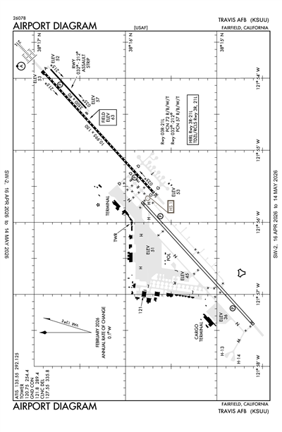 TRAVIS AFB - Airport Diagram