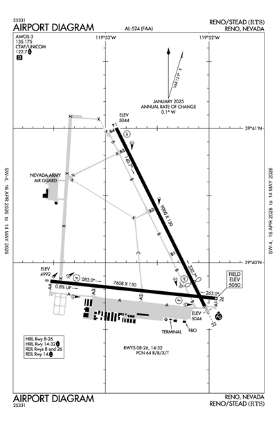 RENO/STEAD - Airport Diagram