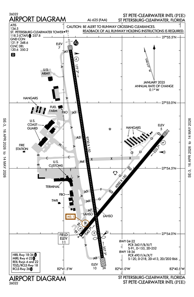 ST PETE-CLEARWATER INTL - Airport Diagram