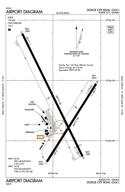 DODGE CITY RGNL - Airport Diagram