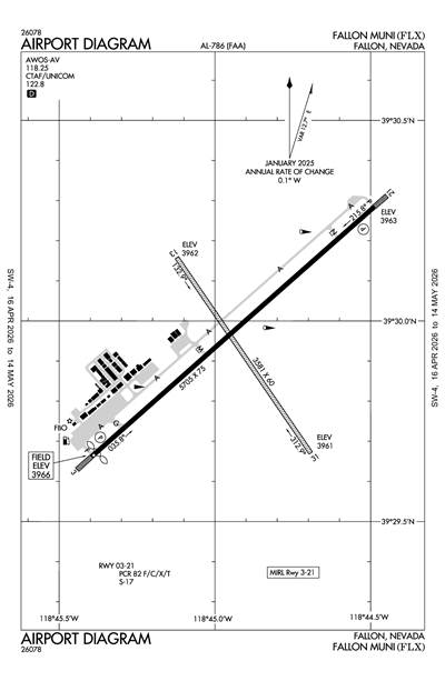 FALLON MUNI - Airport Diagram