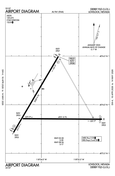 DERBY FLD - Airport Diagram