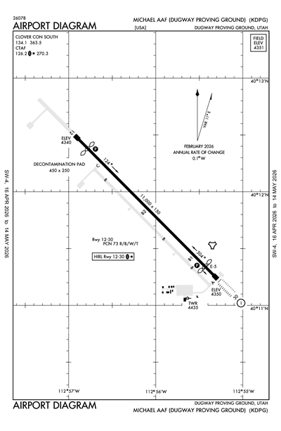 MICHAEL AAF (DUGWAY PROVING GROUND) - Airport Diagram
