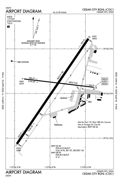 CEDAR CITY RGNL - Airport Diagram