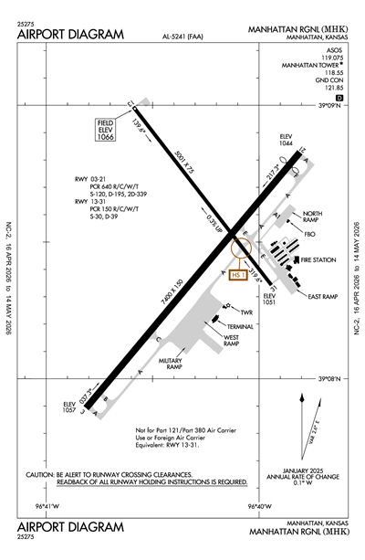 MANHATTAN RGNL - Airport Diagram