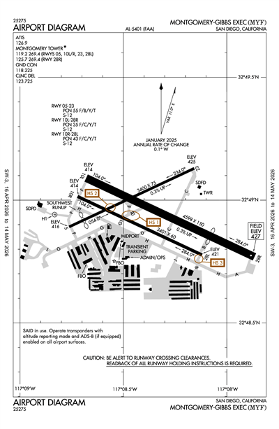 MONTGOMERY-GIBBS EXEC - Airport Diagram