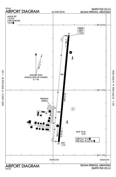 SMITH FLD - Airport Diagram