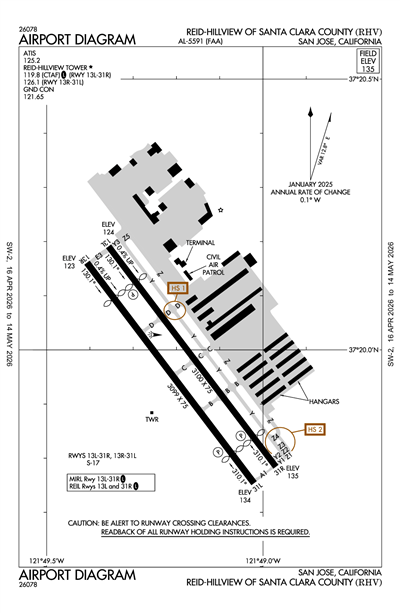 REID-HILLVIEW OF SANTA CLARA COUNTY - Airport Diagram