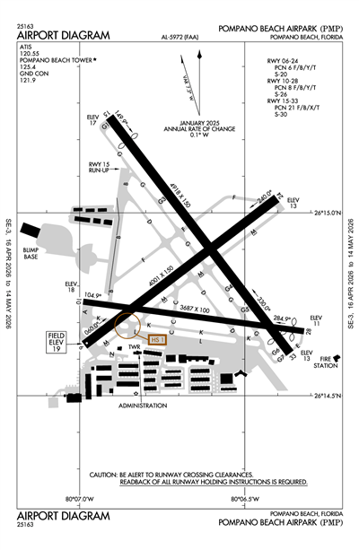 POMPANO BEACH AIRPARK - Airport Diagram