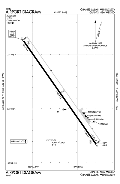 GRANTS-MILAN MUNI - Airport Diagram