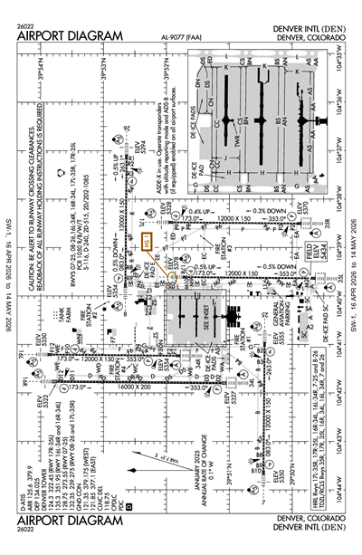 DENVER INTL - Airport Diagram
