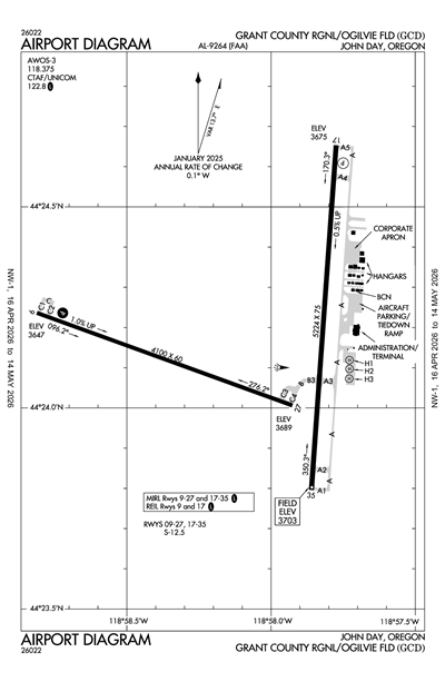 GRANT COUNTY RGNL/OGILVIE FLD - Airport Diagram