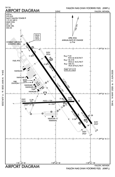 FALLON NAS (VAN VOORHIS FLD) - Airport Diagram