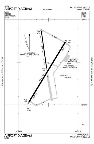 HOULTON INTL - Airport Diagram