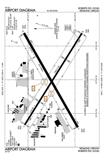 ROBERTS FLD - Airport Diagram