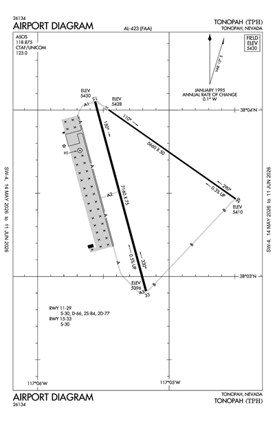 TONOPAH - Airport Diagram