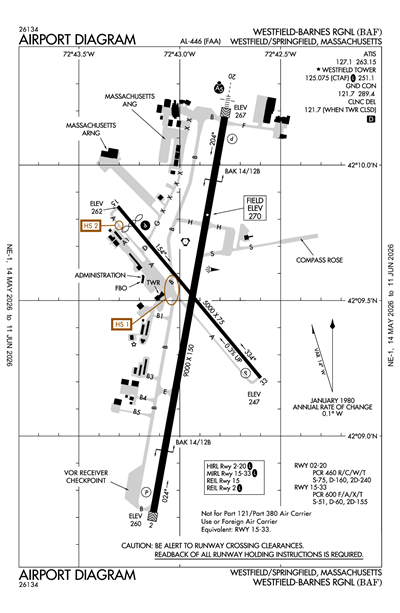 WESTFIELD-BARNES RGNL - Airport Diagram