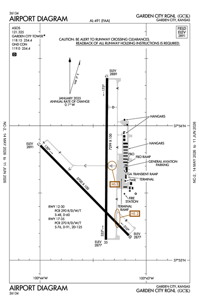GARDEN CITY RGNL - Airport Diagram