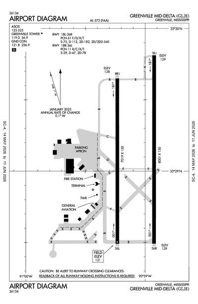 GREENVILLE MID-DELTA - Airport Diagram