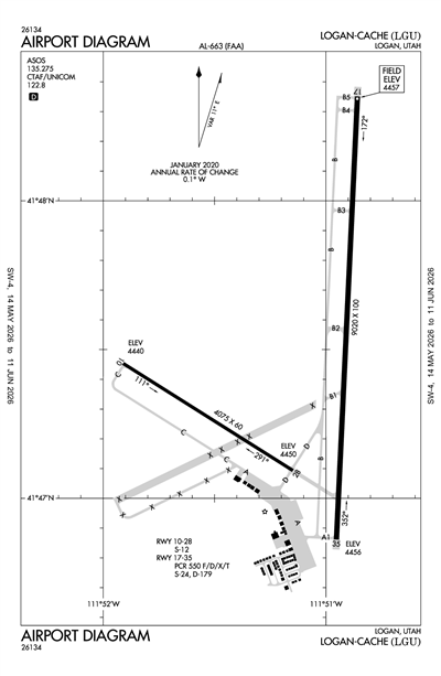 LOGAN-CACHE - Airport Diagram