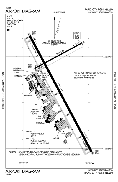 RAPID CITY RGNL - Airport Diagram