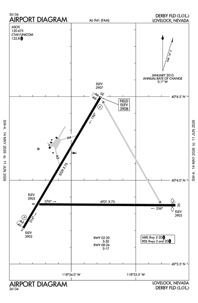 DERBY FLD - Airport Diagram