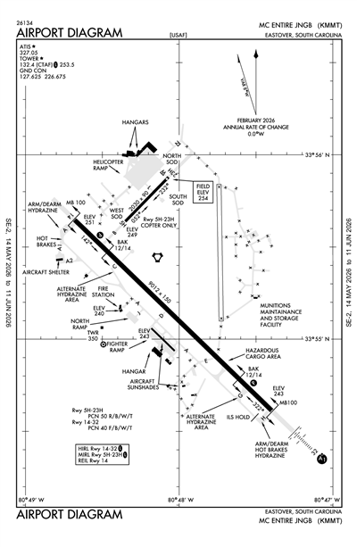 MC ENTIRE JNGB - Airport Diagram