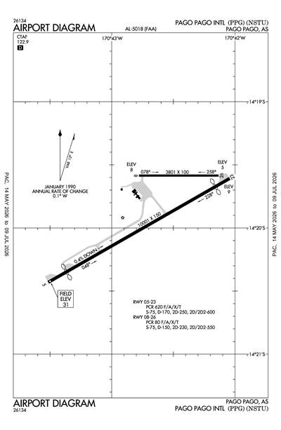 PAGO PAGO INTL - Airport Diagram