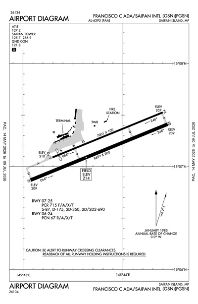 FRANCISCO C ADA/SAIPAN INTL - Airport Diagram