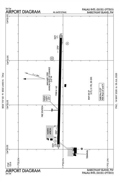 PALAU INTL - Airport Diagram