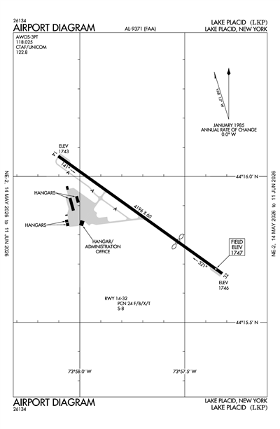 LAKE PLACID - Airport Diagram
