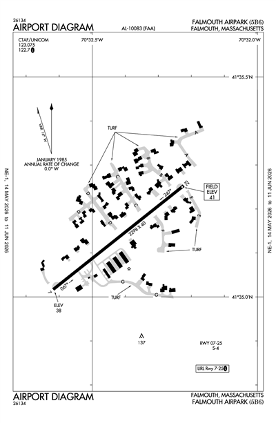 FALMOUTH AIRPARK - Airport Diagram