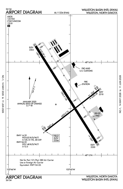 WILLISTON BASIN INTL - Airport Diagram