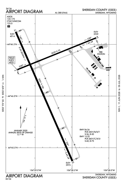 SHERIDAN COUNTY - Airport Diagram