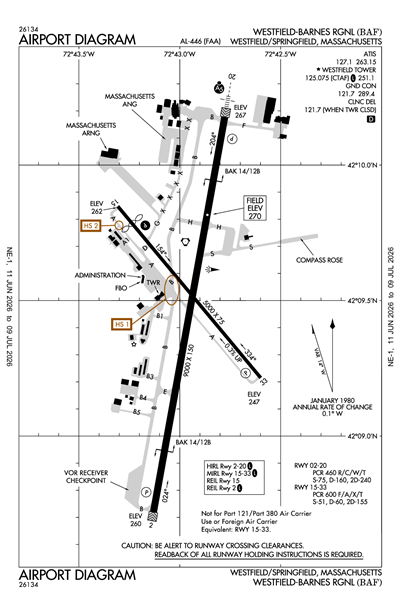 WESTFIELD-BARNES RGNL - Airport Diagram
