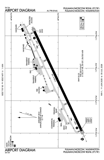 PULLMAN/MOSCOW RGNL - Airport Diagram