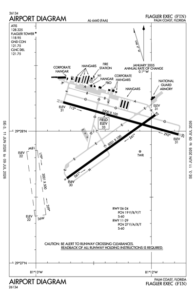FLAGLER EXEC - Airport Diagram
