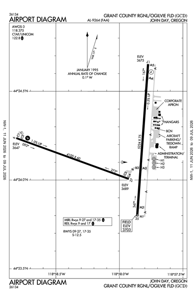 GRANT COUNTY RGNL/OGILVIE FLD - Airport Diagram