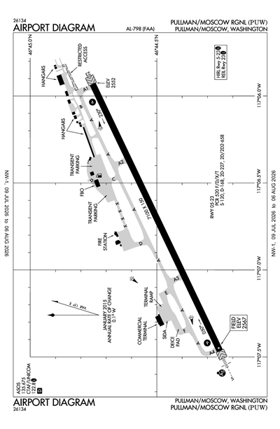 PULLMAN/MOSCOW RGNL - Airport Diagram