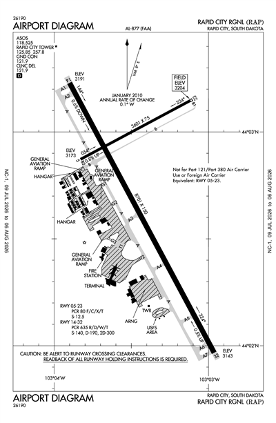 RAPID CITY RGNL - Airport Diagram